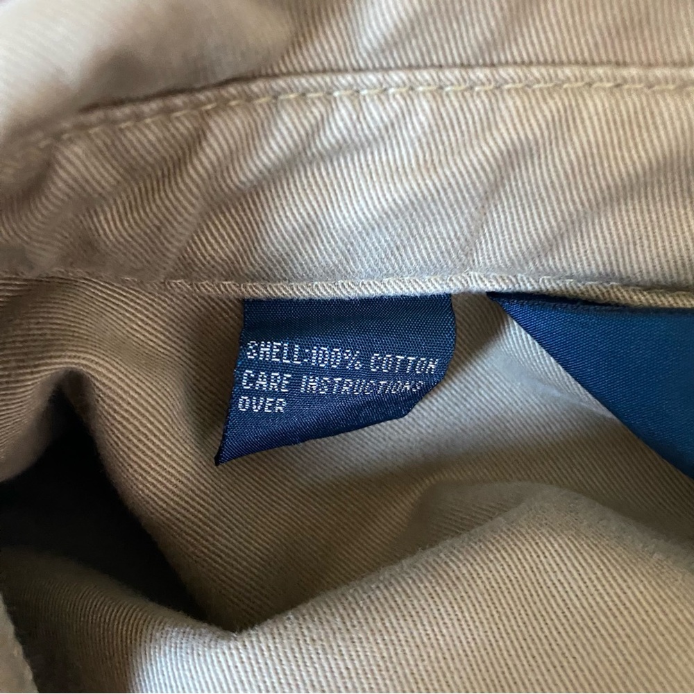 Polo by Ralph Lauren Vintage Tan Men's Harrington Jacket Preppy Classic Large - Picture 6 of 7